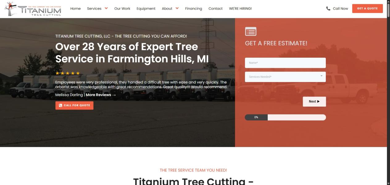 Titanium Tree Cutting